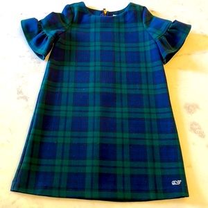 Vineyard Vines Green Tartan Plaid Dress